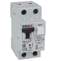 АВДТ32-22C16 2п C 16А 30мА типA 6кА A УХЛ4 (228065) Выключатель автоматический дифференциального тока