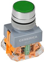 Кнопка управления с фиксацией D7-11T d=22мм зеленая GENERICA (BBT50-11T-3-21-K06-G)