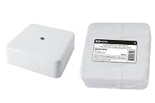 Коробка КР 100х100х44 ОП белая, IP40, с клеммной колодкой (SQ1401-0910) Распаячная коробка