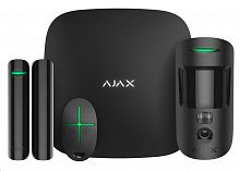 Ajax StarterKit Cam Plus (black) Комплект охранной сигнализации радиоканальный