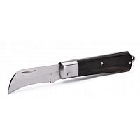 НМ-02 Нож для снятия изоляции монтерский большой складной с изогнутым лезвием