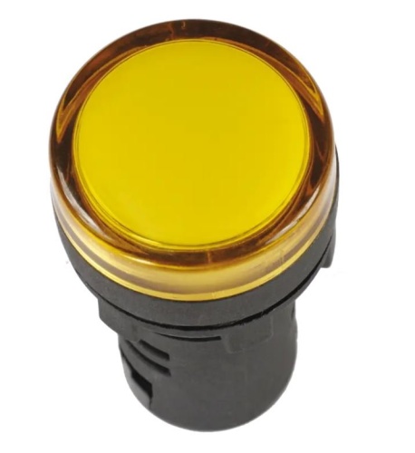 Светосигнальный индикатор Лампа AD22DS (LED) D=22 мм желтый 12В (BLS10-ADDS-012-K05)