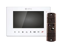 VMH-7.1 (w)+ DSH-E1080 (медь) Комплект видеодомофона