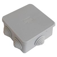 Коробка JBS080 85х85х50, 6 вых., IP44, белая (44066W-1) Коробка монтажная