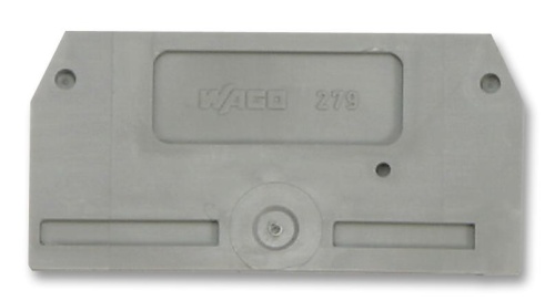 WAGO 279-325 торцевая и промежуточная пластина, серая Торцевая и промежуточная пластина