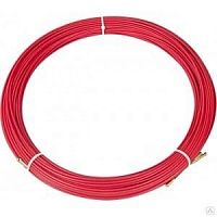 Протяжка кабельная REXANT (мини УЗК в бухте), стеклопруток, d=3,5 мм 25 м, красная (47-1025) Протяжка кабельная