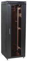 LN05-42U66-G (черный) Шкаф сетевой 19", стеклянная передняя дверь