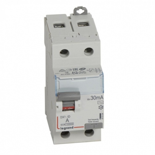 ВДТ DX3 2П 40А 30мА-AC (411505) Выключатель дифференциального тока
