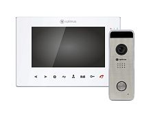 VMH-7.1 (w) + DSH-1080 (сереб.)_v.1 Комплект видеодомофона