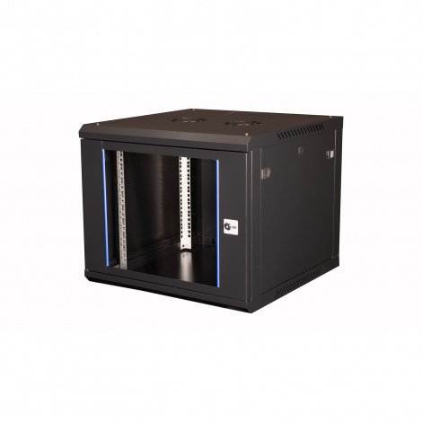 DR-632101 Шкаф телекоммуникационный 19" настенный, дверь стекло, 9U DR-632101 Шкаф телекоммуникационный 19" настенный, дверь стекло, 9U