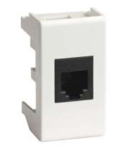 Розетка RJ-45 Viva 1 модуль белая (45038) Розетка компьютерная с одним разъёмом Розетка RJ-45 Viva 1 модуль белая (45038) Розетка компьютерная с одним разъёмом