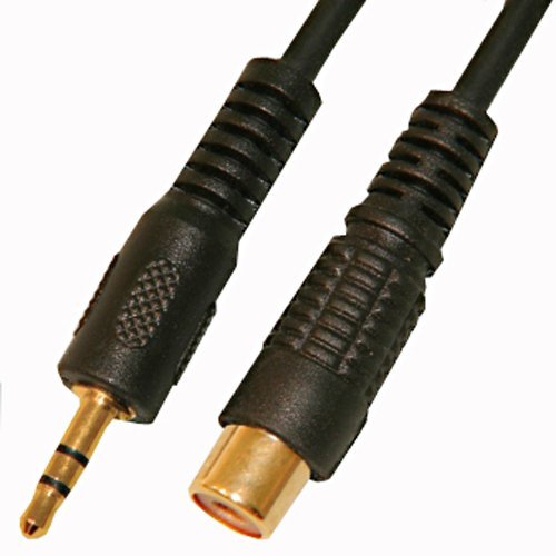 Jack (ш) моно, 3,5мм - RCA (гн.) со шнуром 0,3м Переходник Jack (ш) моно, 3,5мм - RCA (гн.) со шнуром 0,3м Переходник