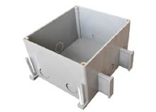 Коробка для люков в пол на 2 поста BOX/2+2ST66 (70125) Коробка для люков в пол на 2 поста 45х45мм + 2 модуля 45х22,5 (70025), пластик