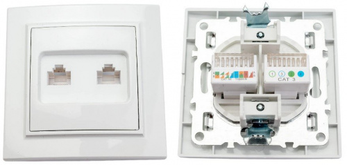Минск Розетка RJ-45+Phone СП (ERK00-135-10) Розетка RJ-45+Phone СП