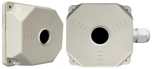 МК+Видео с гермовводом Коробка монтажная для камер видеонаблюдения с гермовводом