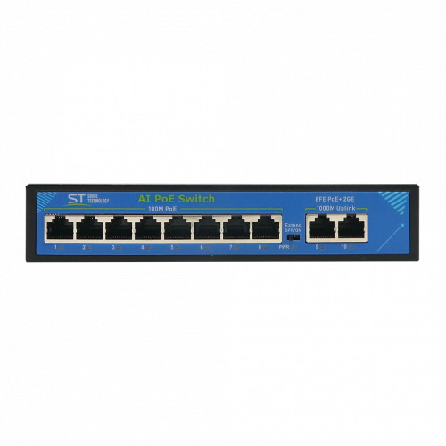ST-S86POE PRO (версия 2) Сетевой PoE коммутатор ST-S86POE PRO (версия 2) Сетевой PoE коммутатор