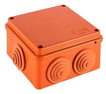 Коробка JBS100 6P  IP55 (1,5...10 мм²) 100х100х55 (43367HF) Коробка монтажная огнестойкая без галогена