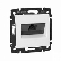 Valena розетка компьютерная RJ45, 5e UTP, скрытой установки, белая (774230) Розетка компьютерная