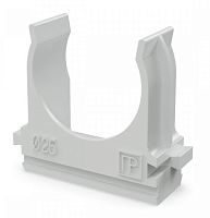 ПВХ Крепеж-клипса для труб АБС-пластик в карт D=25 (100шт) (PR.0625)
