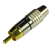 Коннектор РАЗЪЕМ TS RCA штекер под винт, металл