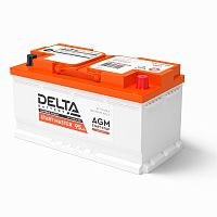 Аккумулятор автомобильный герметичный свинцово-кислотный Delta START MASTER 95 Ah AGM