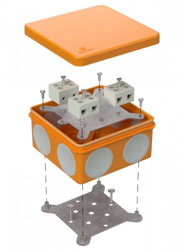 Коробка огнестойкая 100х100х50 (60-0300-FR10.0-6) Коробка огнестойкая для открытой установки Коробка огнестойкая 100х100х50 (60-0300-FR10.0-6) Коробка огнестойкая для открытой установки