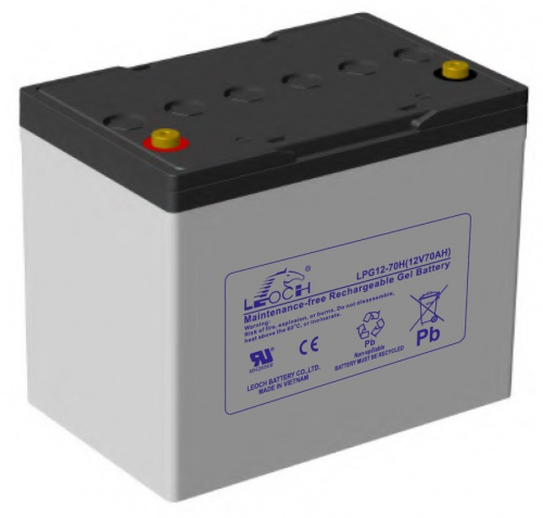LEOCH LPG 12-70 H Аккумулятор герметичный свинцово-кислотный LEOCH LPG 12-70 H Аккумулятор герметичный свинцово-кислотный