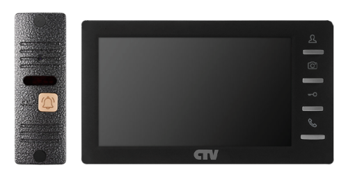 CTV-DP1701 S B (чёрный) Комплект видеодомофона