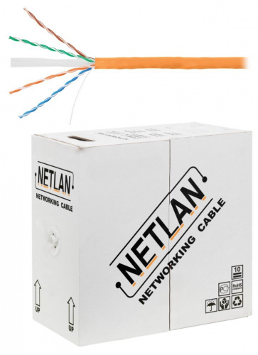 U/UTP 4pair, Cat6, Solid, In, LSZH (EC-UU004-6-LSZH-OR) Кабель «витая пара» (LAN) для структурированных систем связи U/UTP 4pair, Cat6, Solid, In, LSZH (EC-UU004-6-LSZH-OR) Кабель «витая пара» (LAN) для структурированных систем связи