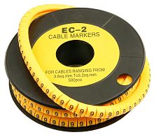 EC-2-9 (7430c) (500 шт) Маркер для кабеля д.7.4мм, цифра 9