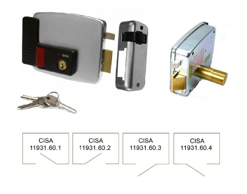 11.931.60.1 Замок электромеханический CISA накладной