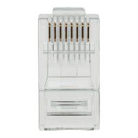 Коннектор (вилка) UTP кат.6 8P8C универсальная, 15U", 3 зубца (100 шт) (DR-3003)