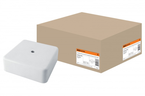 Коробка КР 50х50х20 ОП белая, IP40 (SQ1401-0201) Распаячная коробка Коробка КР 50х50х20 ОП белая, IP40 (SQ1401-0201) Распаячная коробка