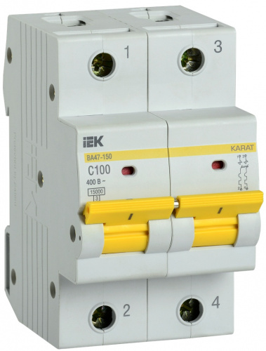 ВА47-150 2P C 100А 15кА KARAT (MVA50-2-100-C)