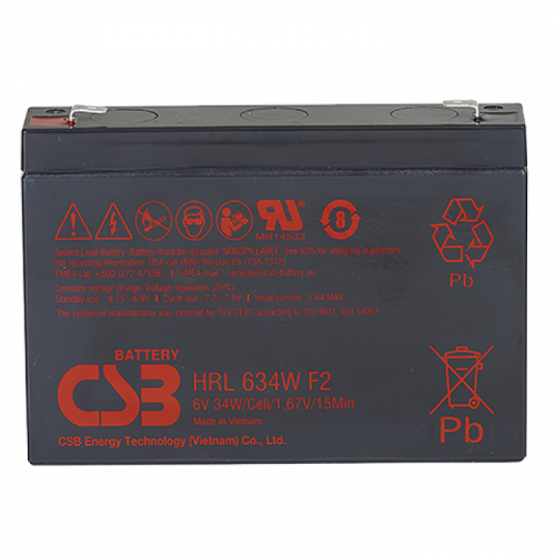 CSB HRL 634W FR Аккумулятор герметичный свинцово-кислотный CSB HRL 634W FR Аккумулятор герметичный свинцово-кислотный