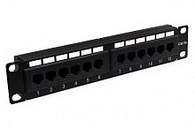 Патч-панель 10", 12xRJ-45, UTP, 5e (10-0424) Патч-панель 10"