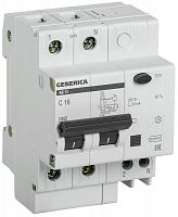 АД12 2Р 16А 30мА GENERICA (MAD15-2-016-C-030) Автоматический выключатель дифференциального тока