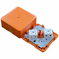 КМ-О (4к*6,0)-IP41-s-оранж Коробка монтажная огнестойкая