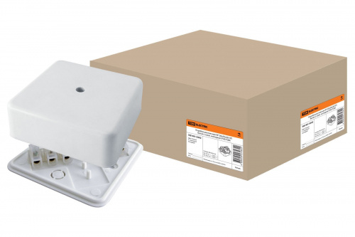 Коробка КР 50х50х20 ОП с клеммной колодкой, белая, IP40 (SQ1401-0202) Распаячная коробка Коробка КР 50х50х20 ОП с клеммной колодкой, белая, IP40 (SQ1401-0202) Распаячная коробка