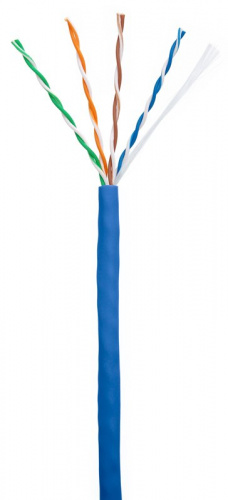 U/UTP 4pair, Cat5e, In, PVC (EC-UU004-5E-PVC-BL) Кабель «витая пара» (LAN) для структурированных систем связи U/UTP 4pair, Cat5e, In, PVC (EC-UU004-5E-PVC-BL) Кабель «витая пара» (LAN) для структурированных систем связи