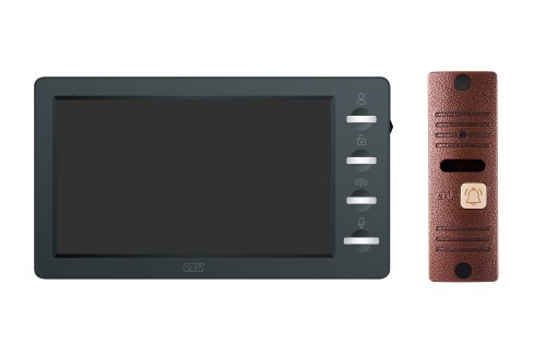 CTV-DP3702 Gamma (черный + бронза) Комплект видеодомофона CTV-DP3702 Gamma (черный + бронза) Комплект видеодомофона