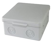 Коробка ОП 100х100х55мм, крышка, IP54, 8вх., без гермовводов (SQ1401-0823) Распаячная коробка