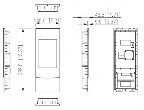 DHI-VTO7541G-S3 Вызывная панель подъездного IP-домофона фото 5
