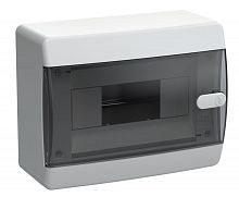 Корпус пластиковый UNION Compact ЩРН-П-8 IP41 черная прозрачная дверь (UIC-KP12-N-08-41-K01)