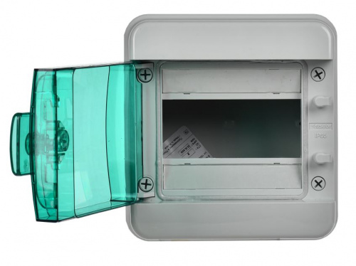 Корпус пластиковый TEKFOR КМПн-6 IP65 зеленая прозрачная дверь (TF5-KP72-N-06-65-K03-K06) фото 3