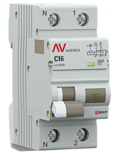 DVA-6 1P+N 16А C 10мА AC 6кА AVERES (rcbo6-1pn-16C-10-ac-av) Дифференциальный автоматический выключатель