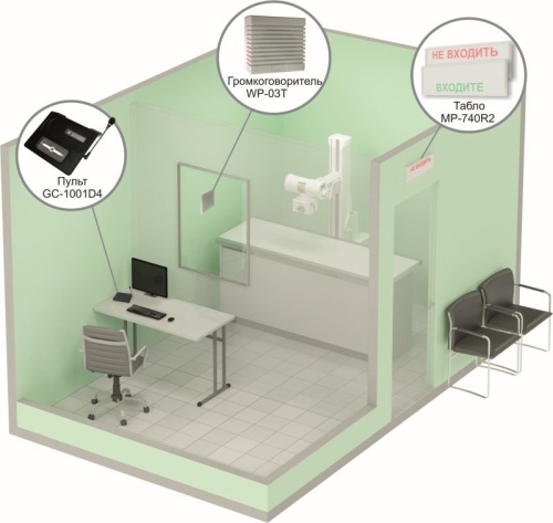 MP-912W2 Комплект светового, звукового и голосового вызова посетителя в кабинет