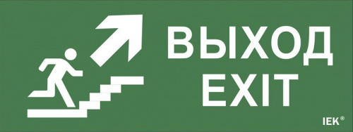 Самоклеящаяся этикетка "Выход/лестница вверх/фигура" для ССА 1005 (LPC10-1-35-13-VLVVF) Самоклеящаяся этикетка 240х90 мм Самоклеящаяся этикетка "Выход/лестница вверх/фигура" для ССА 1005 (LPC10-1-35-13-VLVVF) Самоклеящаяся этикетка 240х90 мм