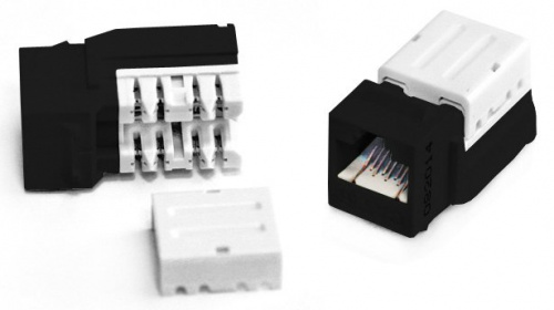 KJNE-8P8C-C5e-90-BK Вставка Keystone Jack RJ-45
