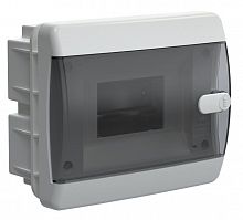 Корпус пластиковый UNION Compact ЩРВ-П-6 IP41 скрытой установки черная прозрачная дверь (UIC-KP12-V-06-41-K01)